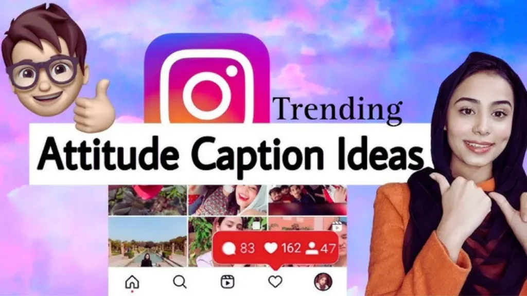 Attitude captions for Instagram post by megafamous.org