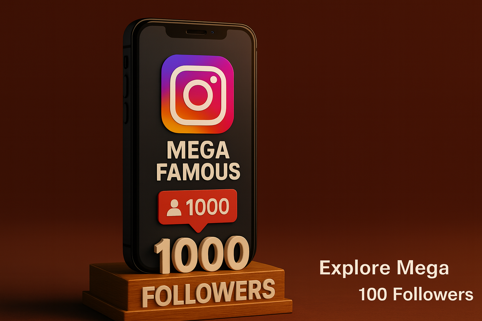 Mega Famous 1000 Followers